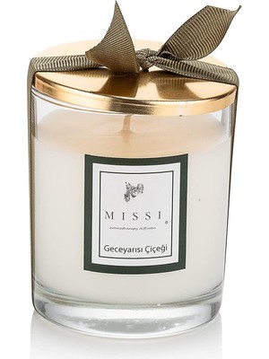 Kapaklı Geceyarısı Çiçeği Kokulu Vegan Mum (140 Gr)