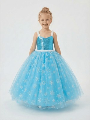 Butik Happy Kids Kız Çocuk Frozen Elsa Kostümü