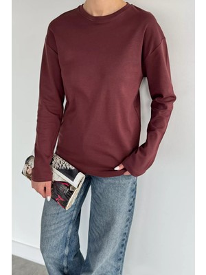 Gülseli Kadın Bisiklet Yaka Likralı Basic Body Bluz P-00020258