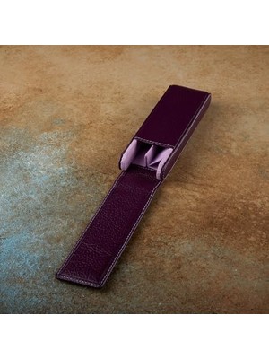 Deri Kalemlik - Mor