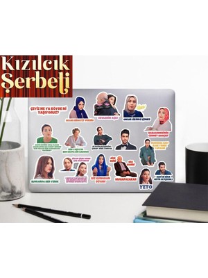 Kızılcık Şerbeti Defter Suluk Laptop Notebook Tablet Telefon Kılıf Seti