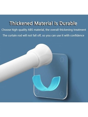 Banyo Duş Başlığı Tutucusu, Premium Kalite 4 Adet Yapışkanlı Askı, Kolay Kurulum Duş Perde Braketi, Yeniden Kullanılabilir Yapışkan Tabanlı, Tüm Duş Perdeleri ile Uyumlu