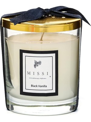 Kapaklı Vanilya Kokulu Vegan Mum (140 Gr)