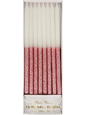 Koyu Pembe Simli Mumlar