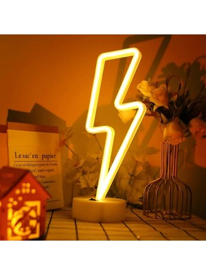 Epilons Şimşek Neon LED Lamba