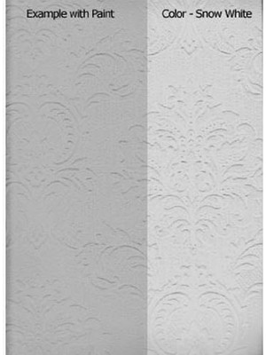 429-6705 Paintable Solutions Iii Damask Paintable Wallpaper, 50CM