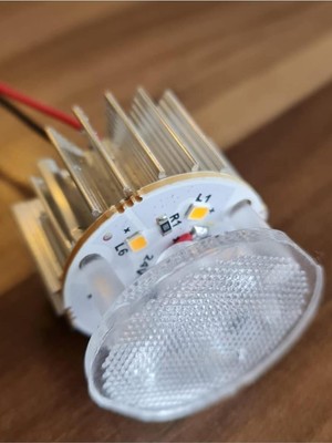 24V Dekoratif Yuvarlak Tente Iç LED Armatür (3000K Gün Işığı, 10LU Paket)