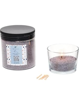 Oud Vanilya Kokulu Yaratıcı Inci Tozu Mum (30 Adet Fitil ile BIRLIKTE)-250 gr