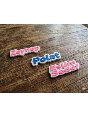etkrtl Tek ve Çift Isimli Kişiye Özel Anahtarlık 3 Adet  7x2 cm