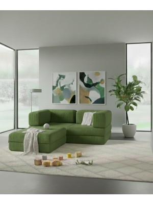 Nwin Home Linea 160*160  Köşe Koltuk Takımı Sünger Dinlenme Köşesi Metalsiz Cırtlı