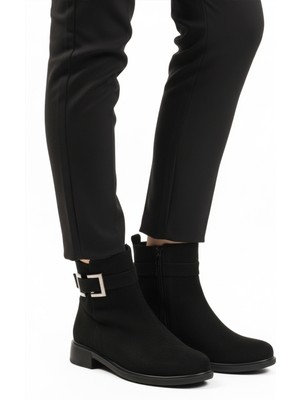 Ayakmod 209144 Z Siyah Süet Kadın Bot