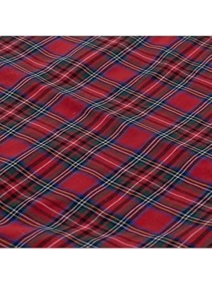 Yılbaşı Kırmızı Ekose Runner 40X140 cm