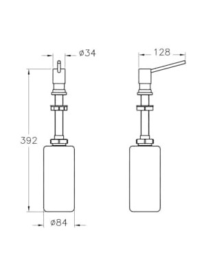 A44285 Sıvı Sabunluk Krom