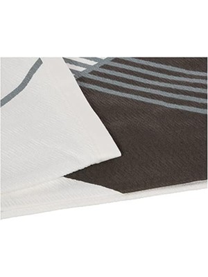 Dante Geometrik DESENLI%100 Pamuk Pike Takımı, Taba, Tek Kişilik