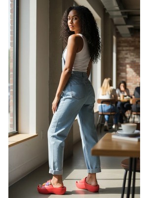 Akınalbella Kadın Meyve Detaylı Kalın Taban Plaj,deniz,havuz Terlik