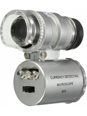 Starseven Iphone5 Için Uyumlu Kapaklı Lens Mikroskop Taşınabilir Mini Cep Boyutu LED Mikroskop NO.9882IP5II