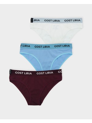 GOST LİRİA - Mood Kadın Slip  3 Lü Paket Çok Renkli