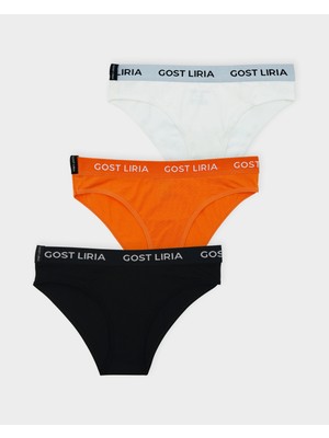 GOST LİRİA - Base Kadın Slip  3 Lü Paket Çok Renkli