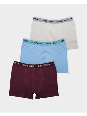 GOST LİRİA -Mood Erkek Boxer – 3’lü Paket Çok Renkli