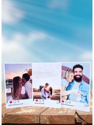 MementoBoxes Instagram Postu Tasarımlı Kişiye Özel Fotoğraf Baskısı (10 Adet) – 10×15 cm