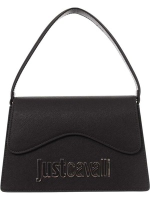 Just Cavalli Kadın Borsa A Spalla Logolu El Çantası - Siyah