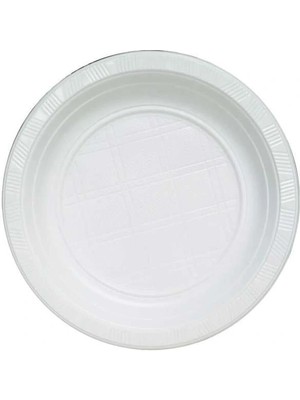 Hakan Ambalaj Yuvarlak Plastik Tabak 13 cm 100'LÜ