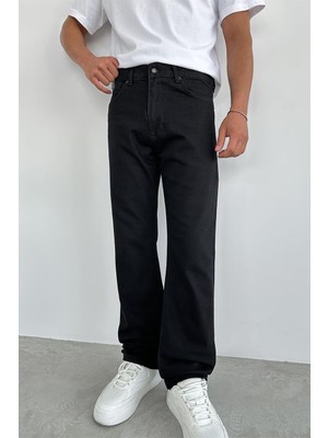 Siyah Basic Baggy Pantolon