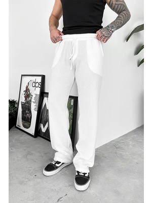 Ekru Sandy Comfort Baggy Pantolon