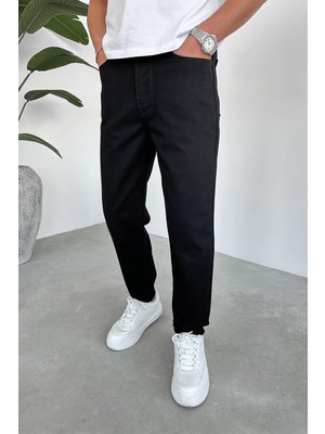 Siyah Basic Regular Pantolon