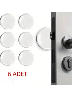 Starseven Şeffaf Silikon Mobilya ve Kapı Durdurucu Darbe Pedi 6'lı Set