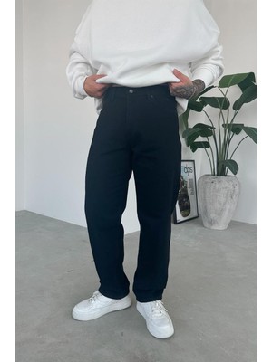 Siyah Basic Regular Pantolon