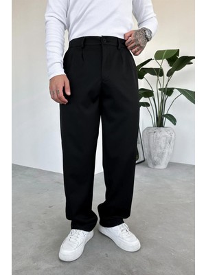 Siyah Basic Premium Kumaş Pantolon