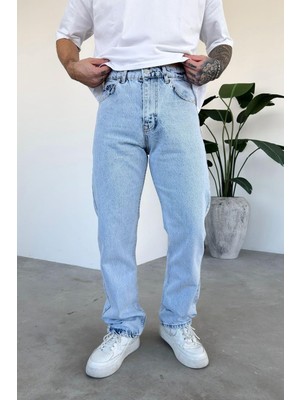Buz Mavi Basic Regular Pantolon
