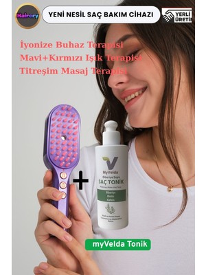 Işık Terapili Buhar ve Iyon Masaj Cihazı – Kepeğe ve Saç Dökülmesine Karşı Etkili