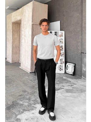 Gri Basic Premium Regular Fit Tişört