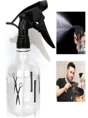 LTG Nova Profesyonel Berber Kuaför Sprey Tetikli Püskürtücü Şeffaf Boş Fısfıs Şişe Plastik 250 ML-BF102
