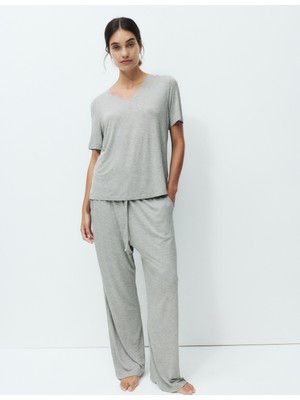 Marks & Spencer Dantel Detaylı Pijama Takımı