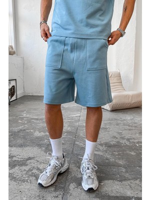 Bebe Mavisi Cozy Premium Pileli Şort