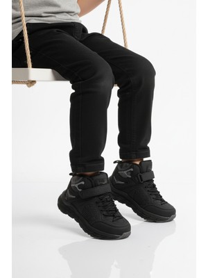 Aspor Siyah Cırtlı Erkek Çocuk Bot