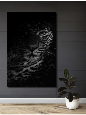 Petmudo AVM Kaplan Gözü Yağlı Boya Görünümlü Dekoratif Ahşap Ev,antre,salon,ofis,mutfak,yatak Odası Tablo