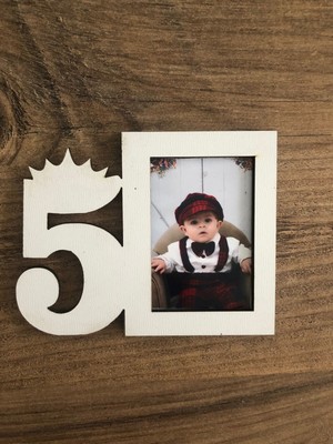 5 Yaş Doğum Günü Fotoğraf Çerçeveli Magnet 10'lu