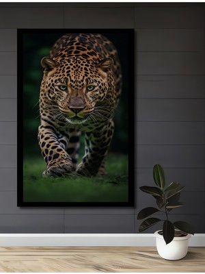 Petmudo AVM Aslan Pençesi Yağlı Boya Görünümlü Ahşap Ev,antre,ofis,mutfak,yatak Odası Tablo Çerçeve Görünümlü