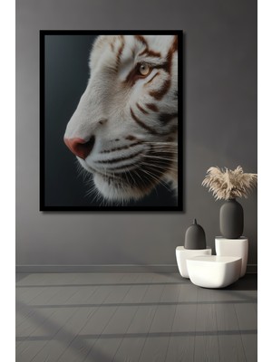 Petmudo AVM Aslan Gözü Yağlı Boya Görünümlü Soyut Sanat Antre,ofis,mutfak,yatak Odası Tablosu Çerçeve Görünümlü