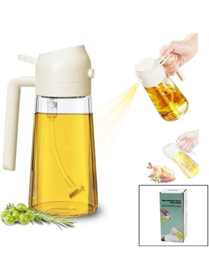 Calperia Yağdanlık  2ın1 - Spreyli - Akıtmalı   Kilitli Kapaklı - Sürahi Modeli (5047)