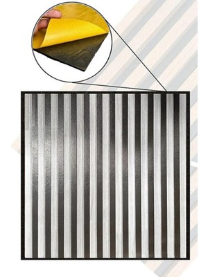 Renkli Duvarlar Yapışkanlı Silinebilir Gri Esnek Akustik Panel 68CMX68CM Ev Ofis Salon Duvar Kağıdı Paneli NW189