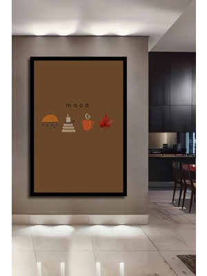 Petmudo AVM Sonbahar Modu Ahşap Dekoratif Ev,antre,salon,ofis,mutfak,yatak Odası Tablo Çerçeve Görünümlü