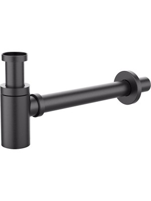 Romena | Valtemo Mat Siyah Pirinç Lavabo (Havza – Şişe) Sifonu