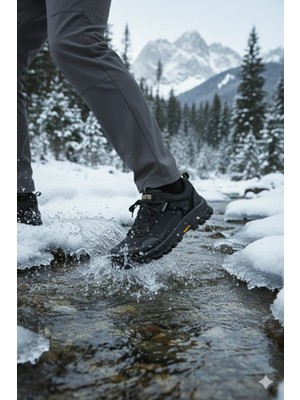 Humtto Erkek Spor Aktivite Trekking-Outdoor Dayanıklı Su Geçirmez Kışlık Kar Ayakkabı/botu HT5K/W240674A