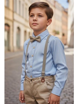 Pina Kids Erkek Çocuk Papyonlu Askılı Ikili Takım