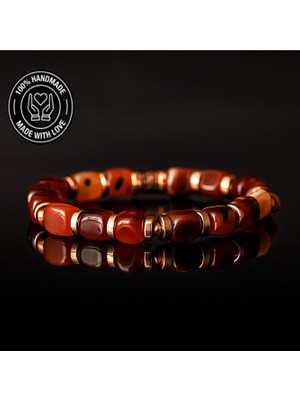 Asteria Elite Akik Hematit Elastik Bileklik